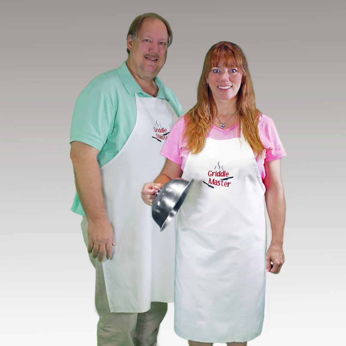 His & Hers Embroidered Apron
